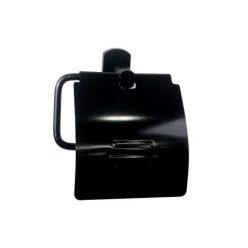 WC papír tartó, Sanotechnik fekete SOHO 7186B