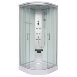   Hidromasszázs zuhanykabin, Sanotechnik RUMBA 90x90 fehér CL88
