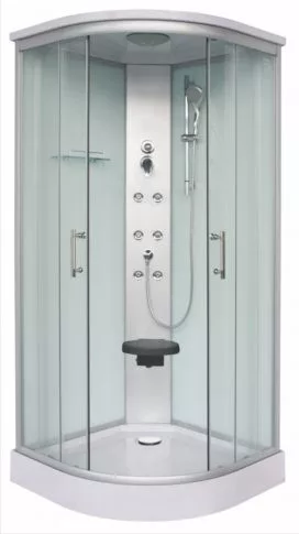 Hidromasszázs zuhanykabin, Sanotechnik RUMBA 90x90 fehér CL88
