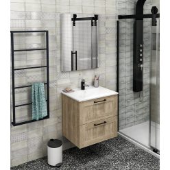   Fürdőszobabútor alsó szekrény, Sapho AMIA 59x60x45 Texas tölgy AM060