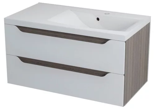Alsó szekrény, Sapho WAVE II mosdótartó szekrény 90x45x48 cm jobbos maliwenge WA091P
