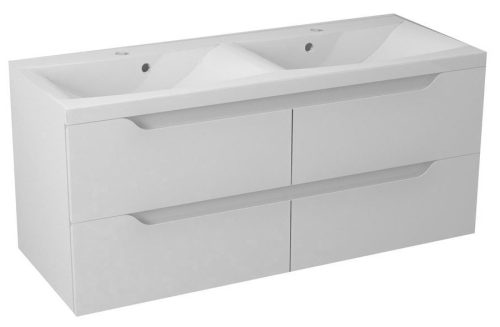 Alsó szekrény, Sapho WAVE II mosdótartó szekrény 120x50x48 cm fehér WA121