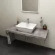 Fürdőszobabútor mosdópult, Sapho AVICE 80x50 cement szürke AV087