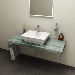   Fürdőszobabútor mosdópult, Sapho AVICE 100x50 aquamarine AV106