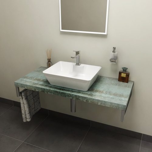 Fürdőszobabútor mosdópult, Sapho AVICE 100x50 aquamarine AV106