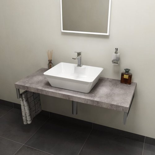 Fürdőszobabútor mosdópult, Sapho AVICE 110x50 cement szürke AV117