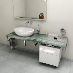   Fürdőszobabútor mosdópult, Sapho AVICE 140x50 aquamarine AV1406
