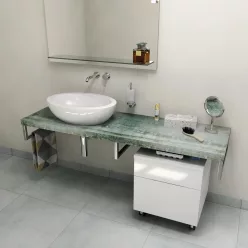   Fürdőszobabútor mosdópult, Sapho AVICE 140x50 aquamarine AV1406