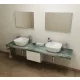 Fürdőszobabútor mosdópult, Sapho AVICE 220x50 aquamarine AV226