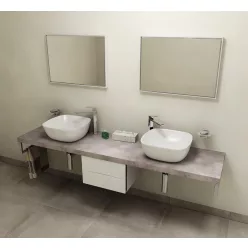   Fürdőszobabútor mosdópult, Sapho AVICE 230x50 cement szürke AV237