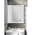 Fürdőszobabútor felső szekrény, Sapho PULSE 75x80x17 bal fehér PU077L