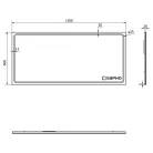 Fürdőszoba tükör, Sapho GEMINI 130x60 GM130