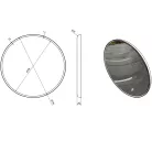 Fürdőszoba tükör, Sapho FLOAT kör 74x74 22574