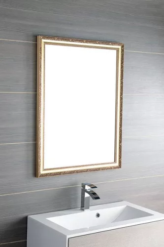 Fürdőszoba tükör, Sapho BOHEMIA fa arany keret 69x89 NL483