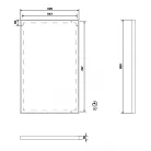 Fürdőszoba tükör, Sapho AROWANA 60x80 AWB6080