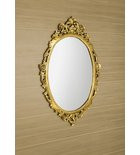 Fürdőszoba tükör, Sapho DESNA ovális fa arany 80x100 IN352