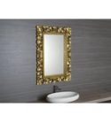 Fürdőszoba tükör, Sapho SCULE fa arany 70x100 IN163