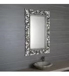 Fürdőszoba tükör, Sapho SCULE fa ezüst 80x120 IN308
