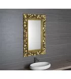 Fürdőszoba tükör, Sapho SCULE fa arany 80x120 IN316