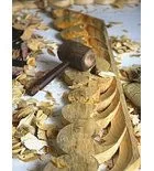 Fürdőszoba tükör, Sapho SCULE fa arany 80x120 IN316