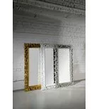 Fürdőszoba tükör, Sapho SCULE fa antikolt fehér 80x120 IN324