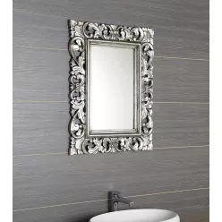 Fürdőszoba tükör, Sapho SAMBLUNG fa ezüst 40x70 IN109