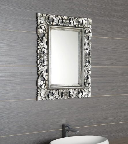 Fürdőszoba tükör, Sapho SAMBLUNG fa ezüst 40x70 IN109