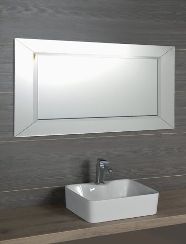 Fürdőszoba tükör, Sapho ARAK fazettás keret 100x50 AR100