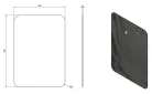 Fürdőszoba tükör, Sapho ISHAPE lekerekített 50x70 AG457