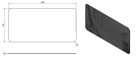 Fürdőszoba tükör, Sapho ISHAPE lekerekített 120x60 AG612
