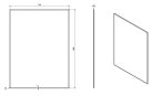 Fürdőszoba tükör, Sapho ACCORD 70x90 MF444
