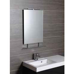 Fürdőszoba tükör, Sapho WEGA polccal 40x80 60092-4