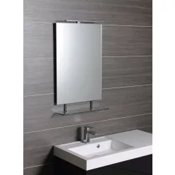 Fürdőszoba tükör, Sapho WEGA polccal 70x80 60092-7