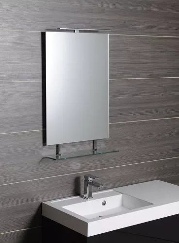 Fürdőszoba tükör, Sapho WEGA polccal 70x80 60092-7