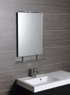 Fürdőszoba tükör, Sapho WEGA polccal 80x80 60092-8