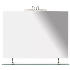 Fürdőszoba tükör, Sapho WEGA polccal 90x80 60092-9