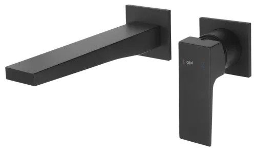 Falba süllyesztett csaptelep, Sapho DIMY mosdó fekete DM018BL