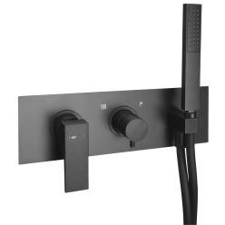   Falba süllyesztett csaptelep, Sapho DIMY zuhany zuhanyszett 2 irányú fekete DM142BL