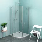 Zuhanykabin, Sapho Polysan ZOOM LINE íves nyíló 90x90 balos ZL2615L