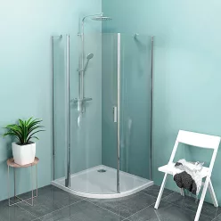   Zuhanykabin, Sapho Polysan ZOOM LINE íves nyíló 90x90 balos ZL2615L
