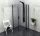 Zuhanykabin, Sapho Polysan ZOOM LINE BLACK íves nyíló 90x90 jobb ZL2615BR