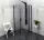Zuhanykabin, Sapho Polysan ZOOM LINE BLACK íves nyíló 90x90 jobb ZL2615BR