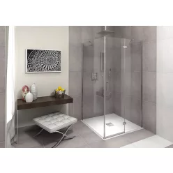 Zuhanytálca, Sapho Polysan FLEXIA 110x100 fehér 72922