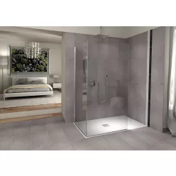 Zuhanytálca, Sapho Polysan FLEXIA 120x80 fehér 77922