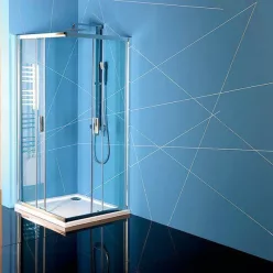 Zuhanykabin, Sapho Polysan EASY LINE 80x90 két toló EL5315