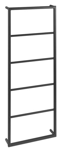 Törölközőtartó, Sapho 450x1154x100 matt fekete SKA501