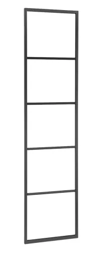 Törölközőtartó, Sapho 420x1700x20 matt fekete SKA551