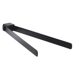   Törölközőtartó, Sapho ZEN BLACK dupla mozgatható fekete PI2314