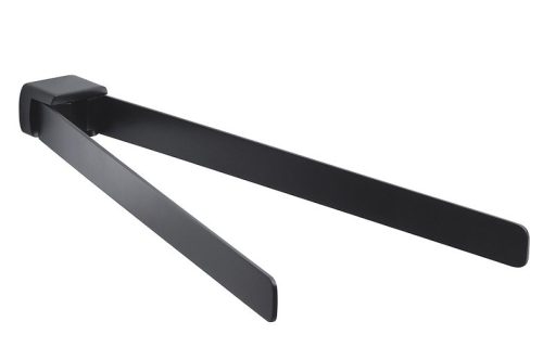 Törölközőtartó, Sapho ZEN BLACK dupla mozgatható fekete PI2314