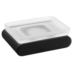 Szappantartó, Sapho FLORI fekete tejüveg RF002/15